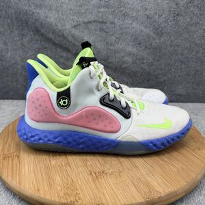 Nike KD Shoes Boys Size 6Y White Pink Blue Volt Basketball Sneakers AT5685-134